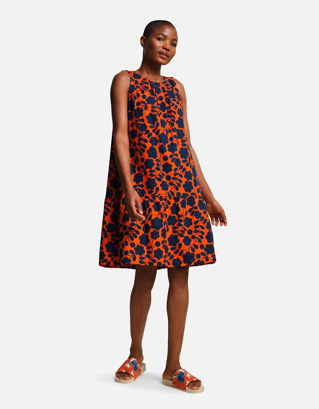 Womens/Ladies Orla Kiely Passion Flower Midi Dress