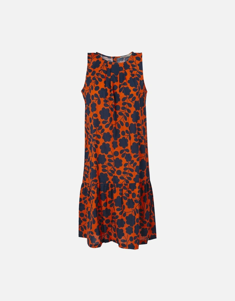 Womens/Ladies Orla Kiely Passion Flower Midi Dress