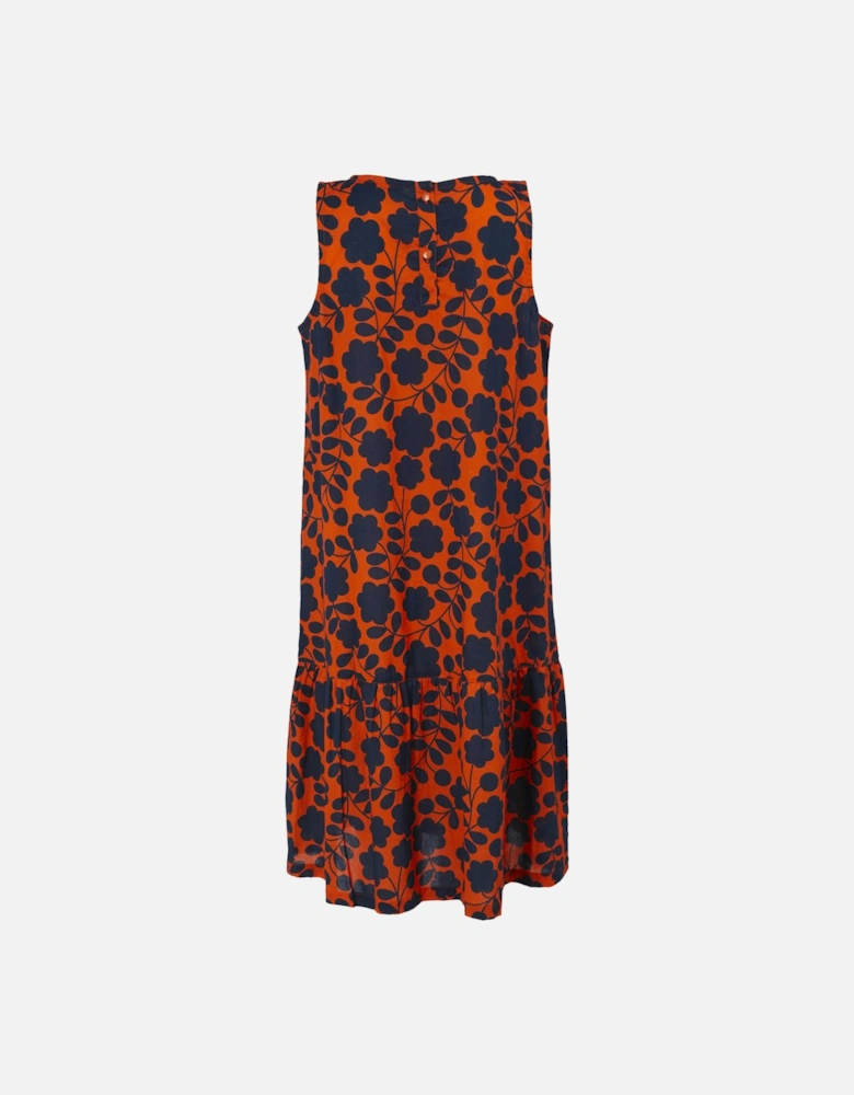 Womens/Ladies Orla Kiely Passion Flower Midi Dress