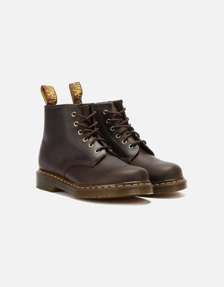 Dr. Martens 101 YS Crazy Horse Dark Brown Boots