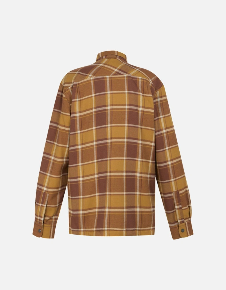 Mens Thamos Checked Long-Sleeved Shirt