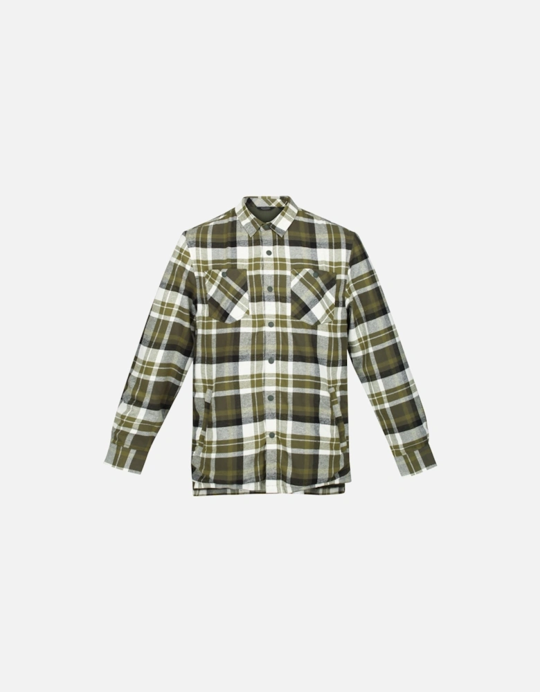 Mens Thamos Checked Long-Sleeved Shirt