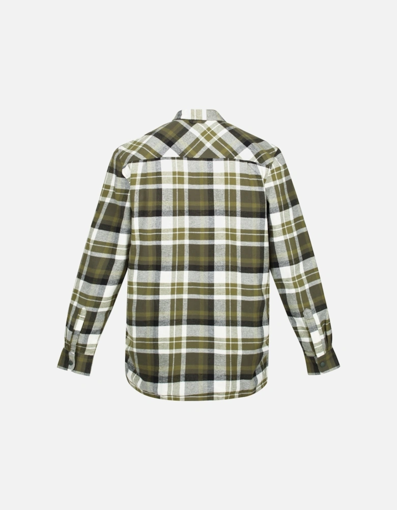 Mens Thamos Checked Long-Sleeved Shirt