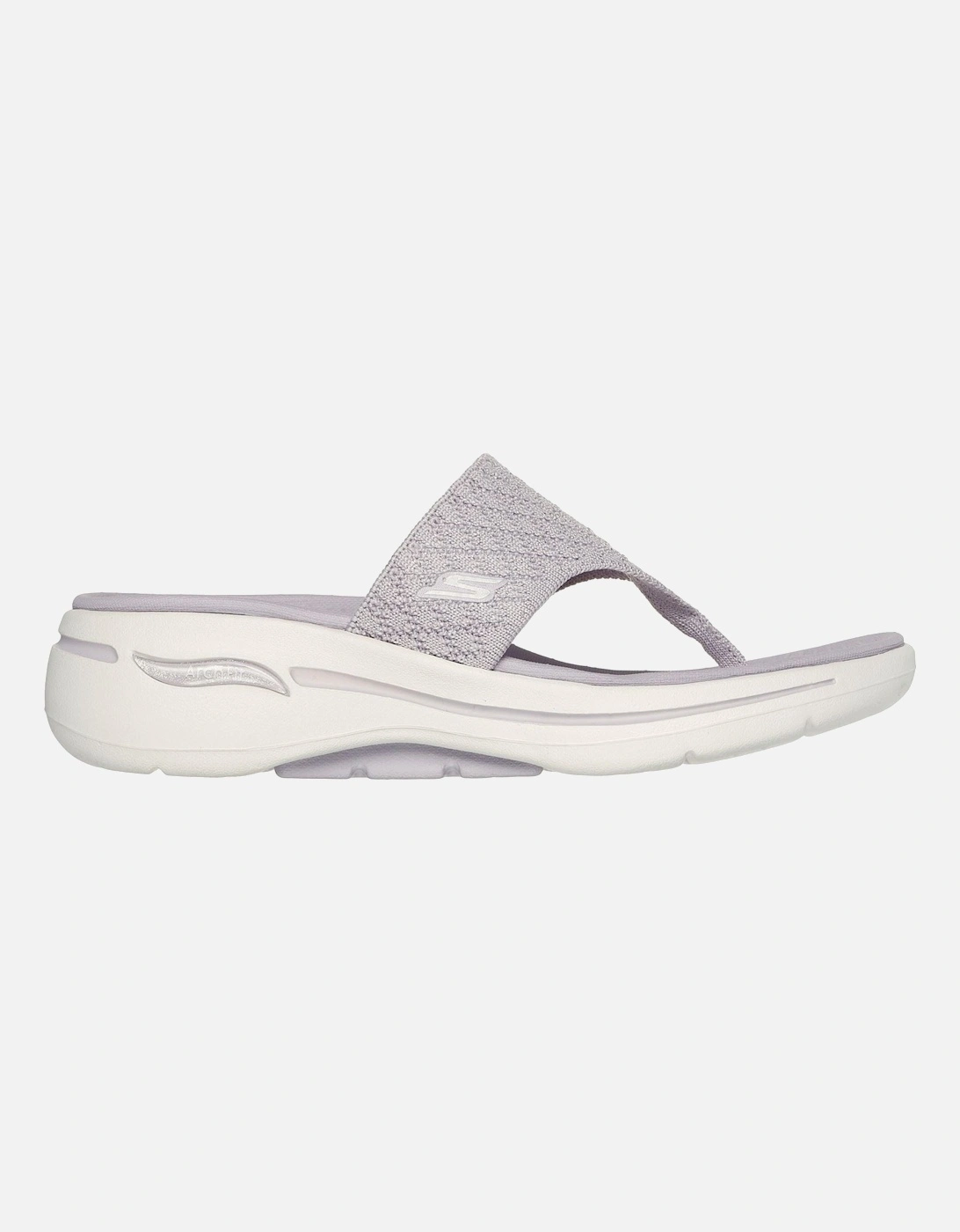 Skechers model Go Walk Arch Fit Sandal Spellbound Sandal Female in Lilac