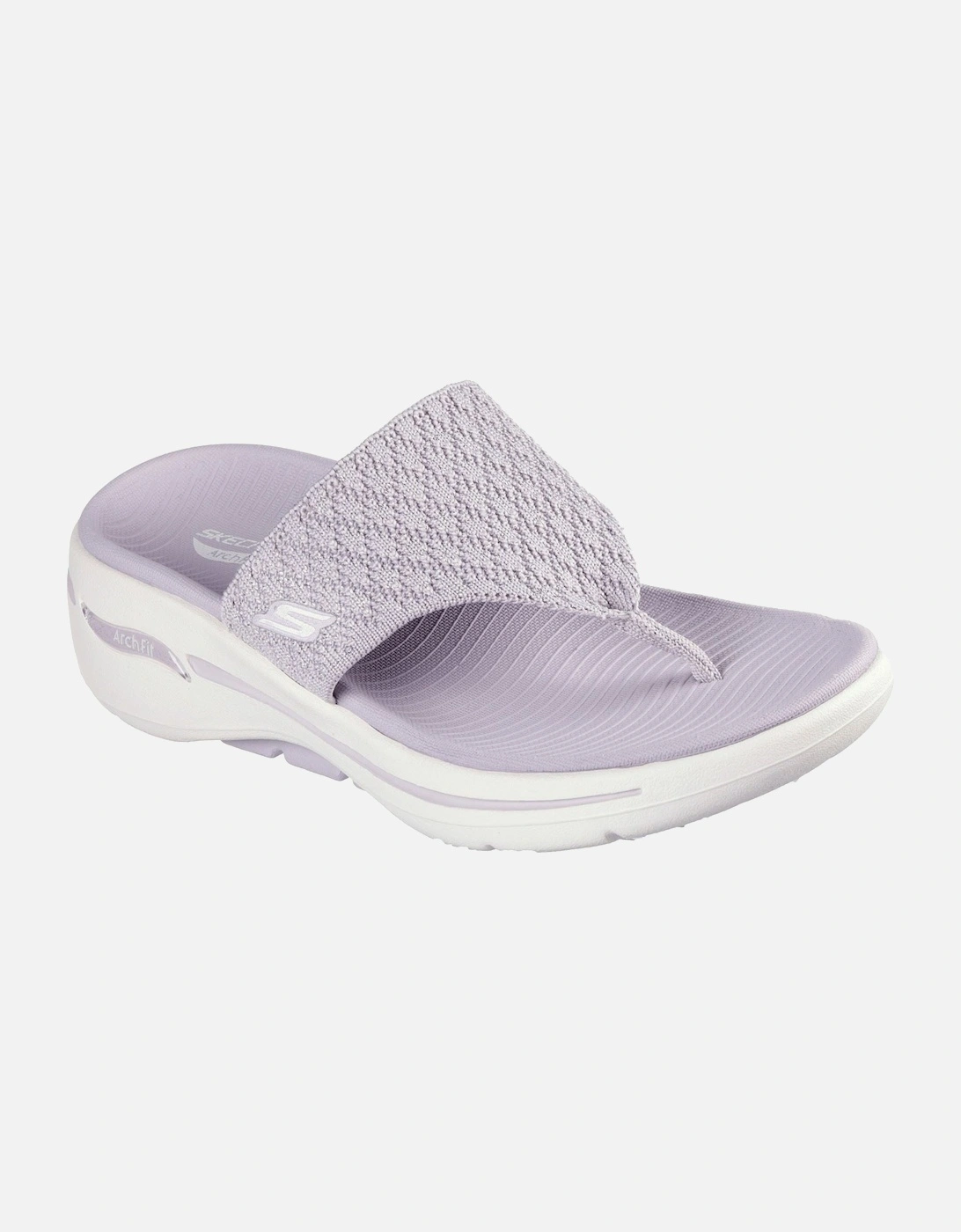 Skechers model Go Walk Arch Fit Sandal Spellbound Sandal Female in Lilac, 6 of 5