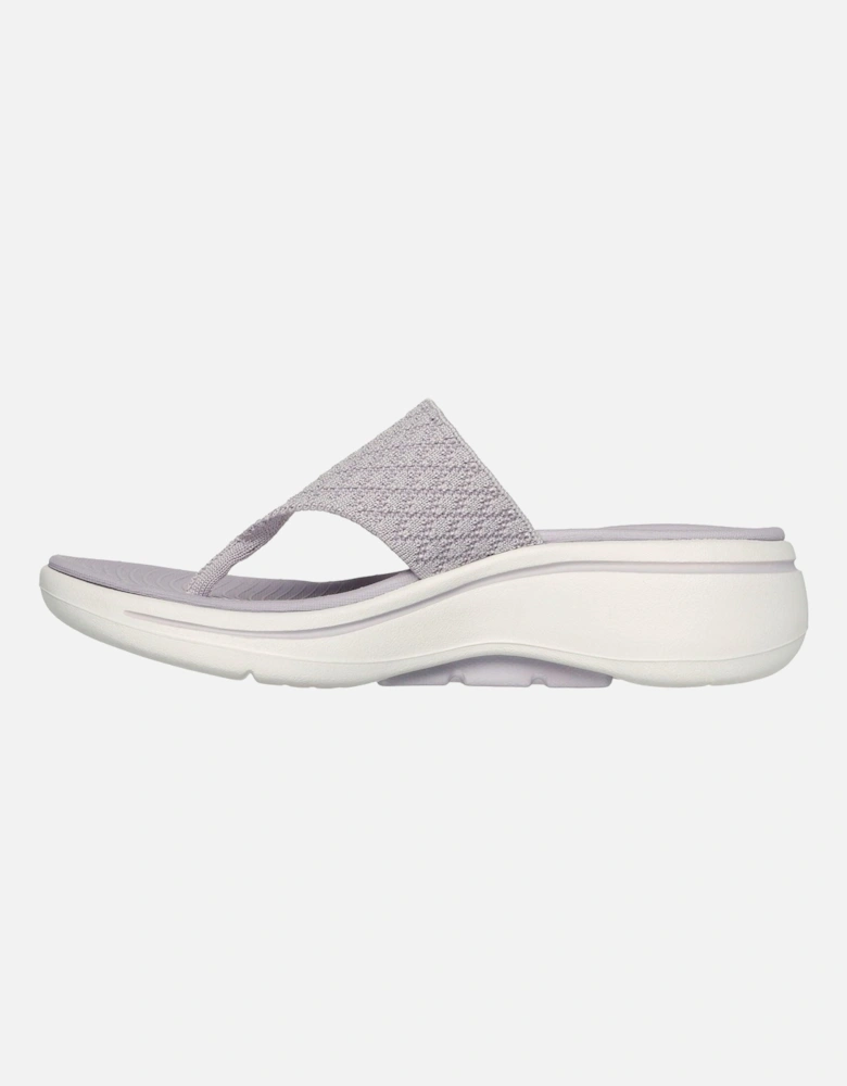 Skechers model Go Walk Arch Fit Sandal Spellbound Sandal Female in Lilac