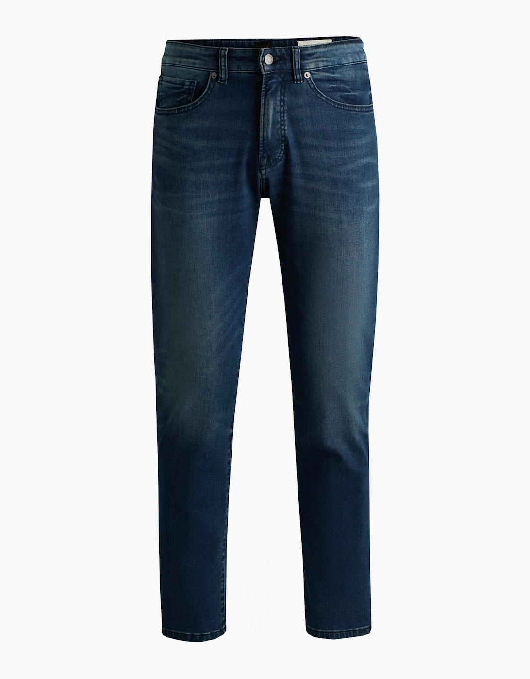 Hugo Boss Men's Navy Blue Regular Fit Maine Denim Jeans - Size: 32/34