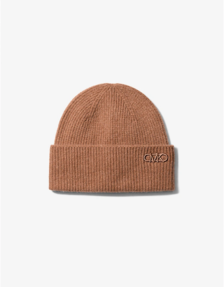 Ribbed Cashmere Beanie Hat