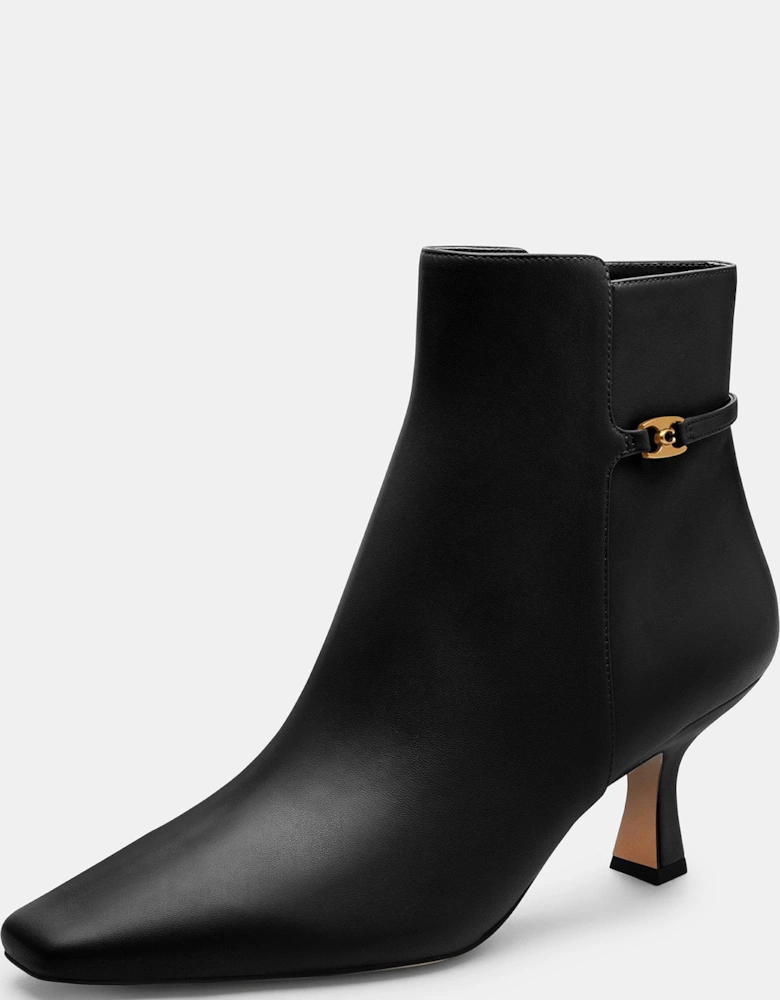 Rebecca Leather Boots - Black