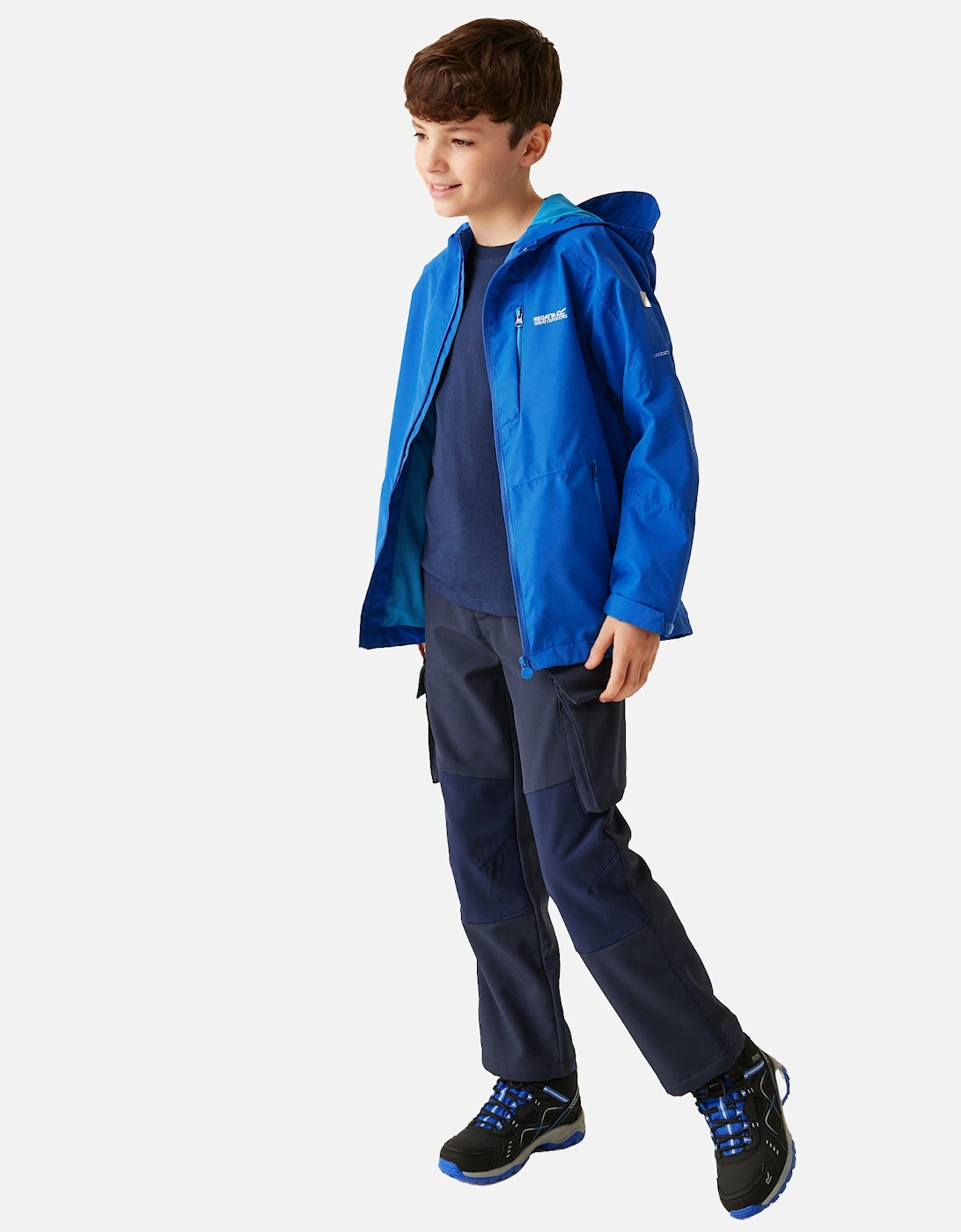 Regatta Black Kids Calderdale Ii Waterproof Jacket - 3-4 Years - 100% Polyester - Image 3