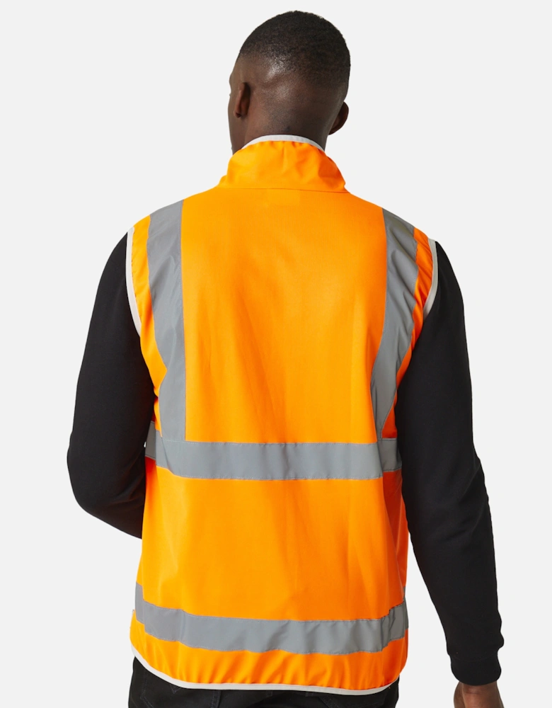 Mens Pro Full Zip Hi-Vis Vest