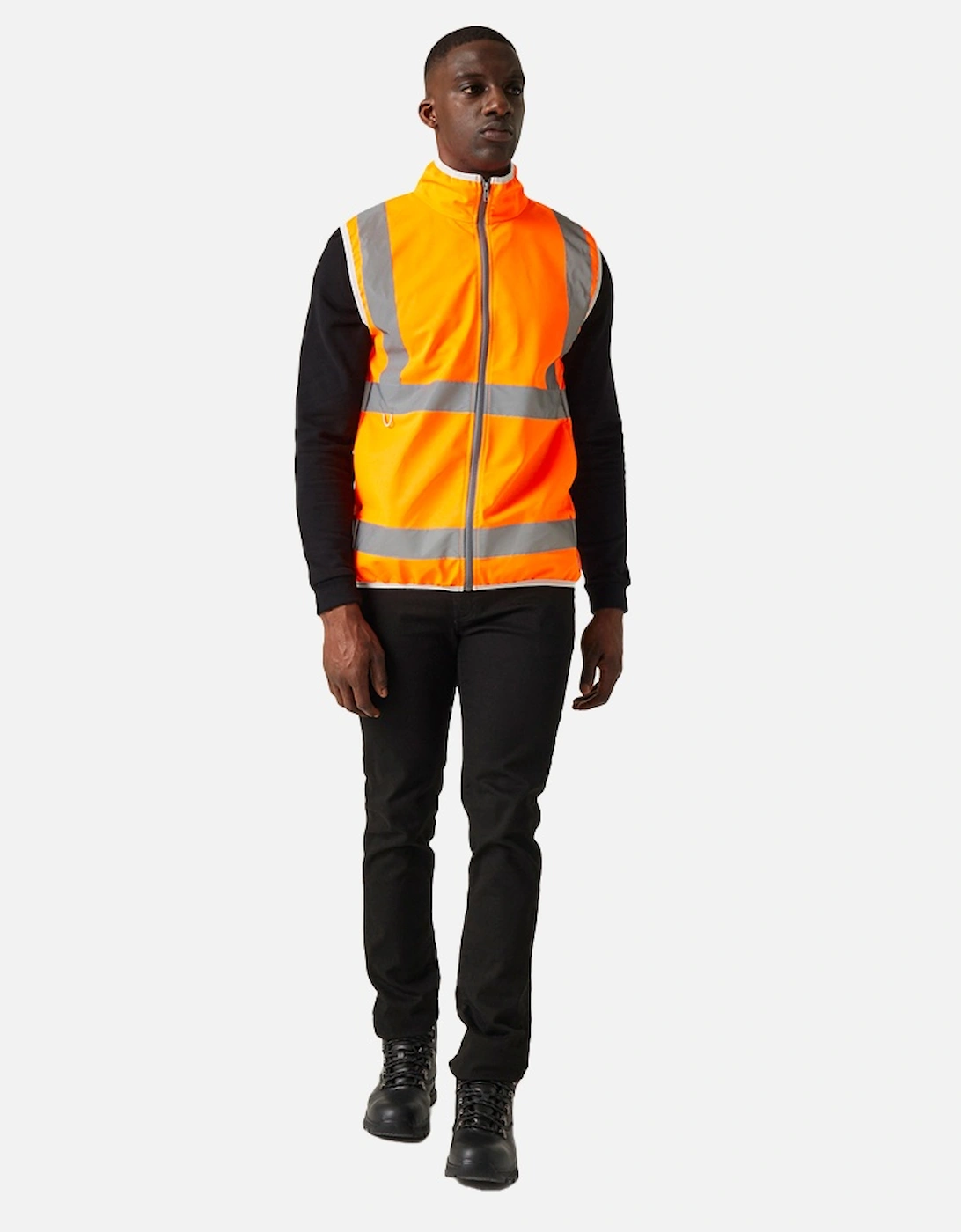 Mens Pro Full Zip Hi-Vis Vest