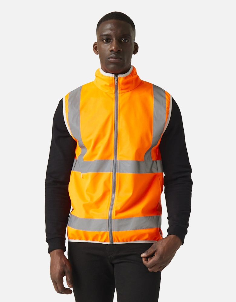 Mens Pro Full Zip Hi-Vis Vest