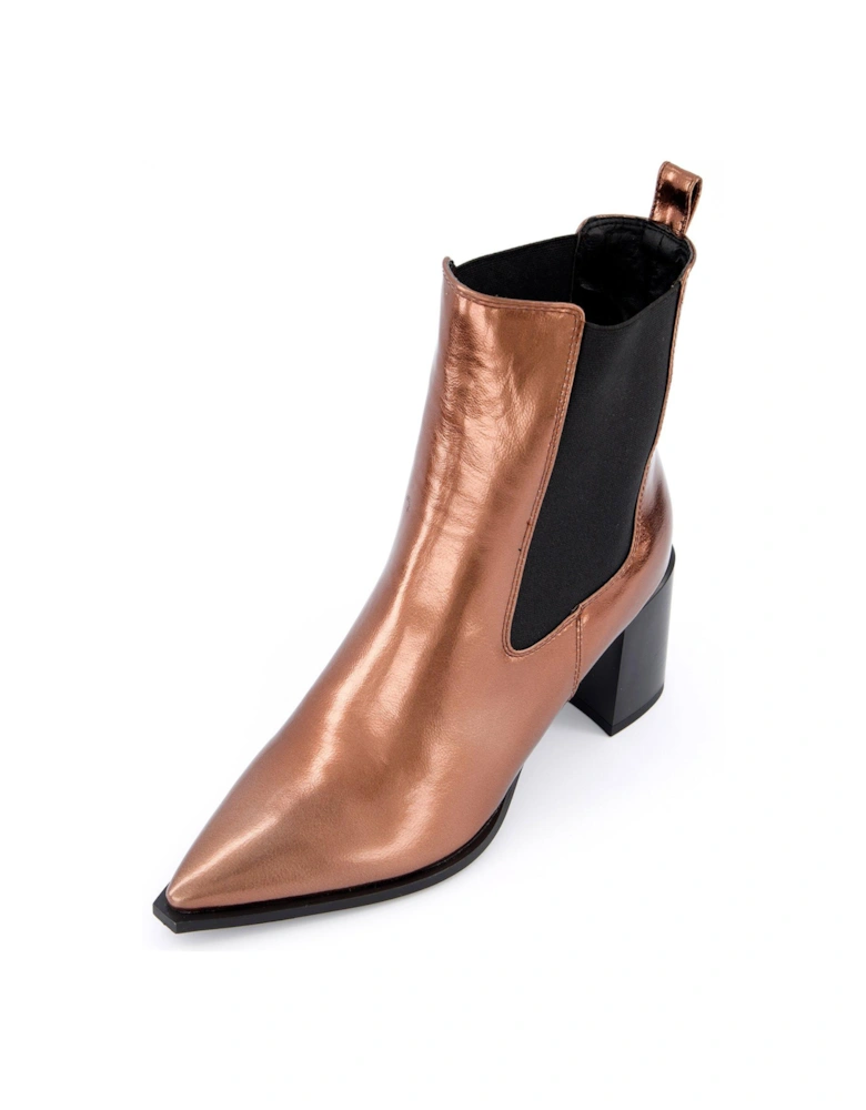 Nemma Ankle Boots - Dark Gold