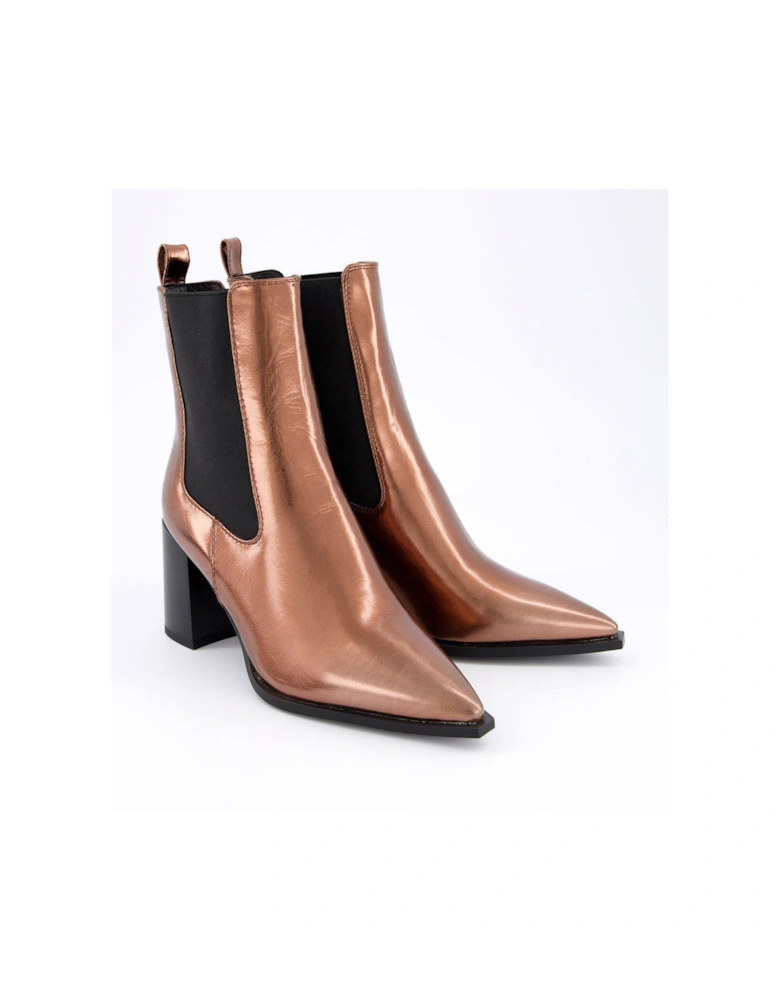 Nemma Ankle Boots - Dark Gold