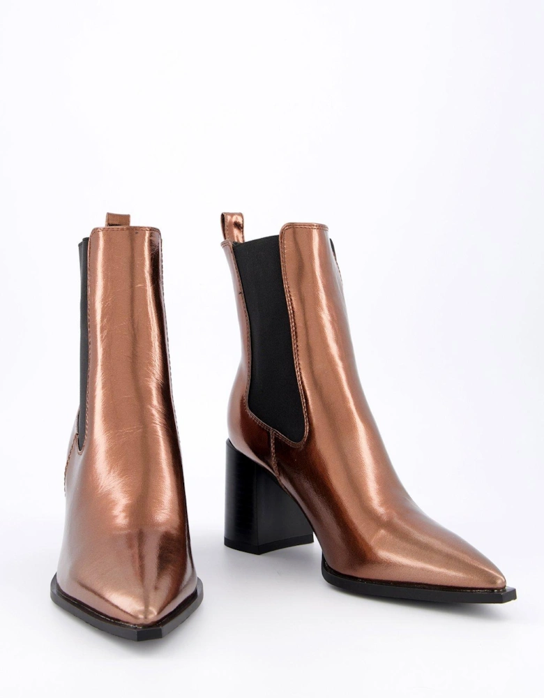 Nemma Ankle Boots - Dark Gold