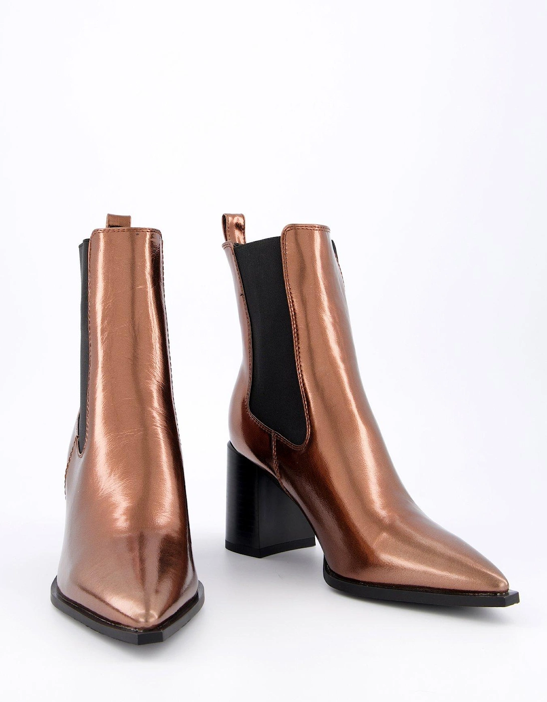 Nemma Ankle Boots - Dark Gold