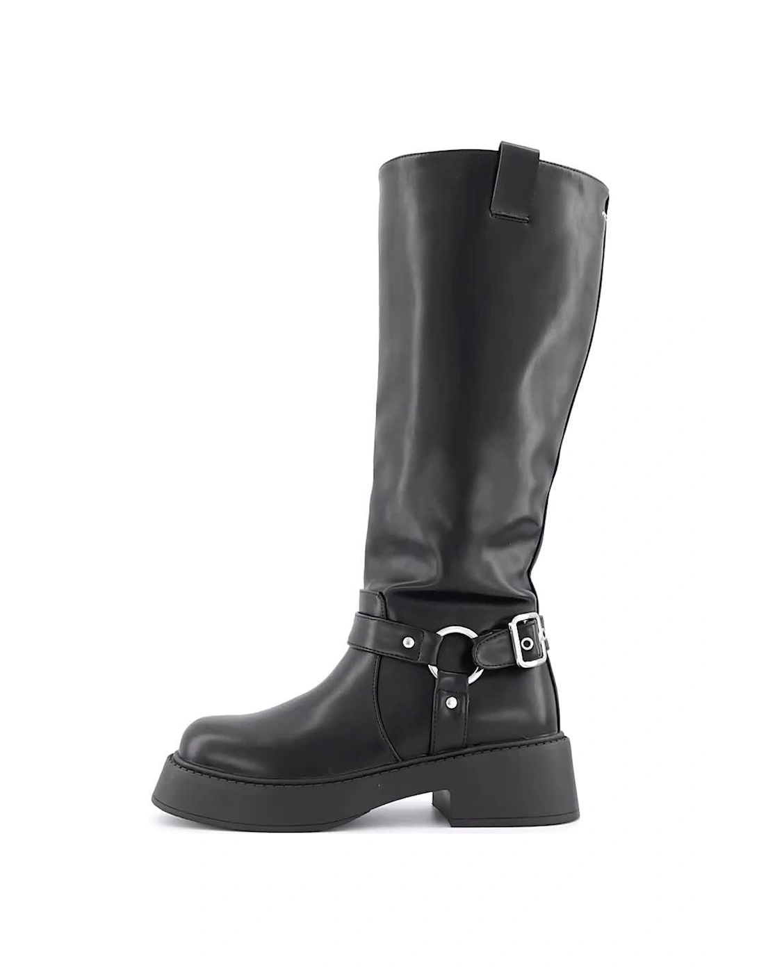 Menna Knee High Boots - Black