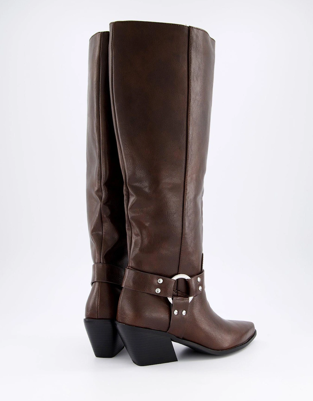 Nevis Knee High Boots - Brown