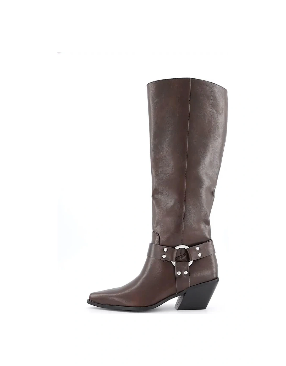 Nevis Knee High Boots - Brown