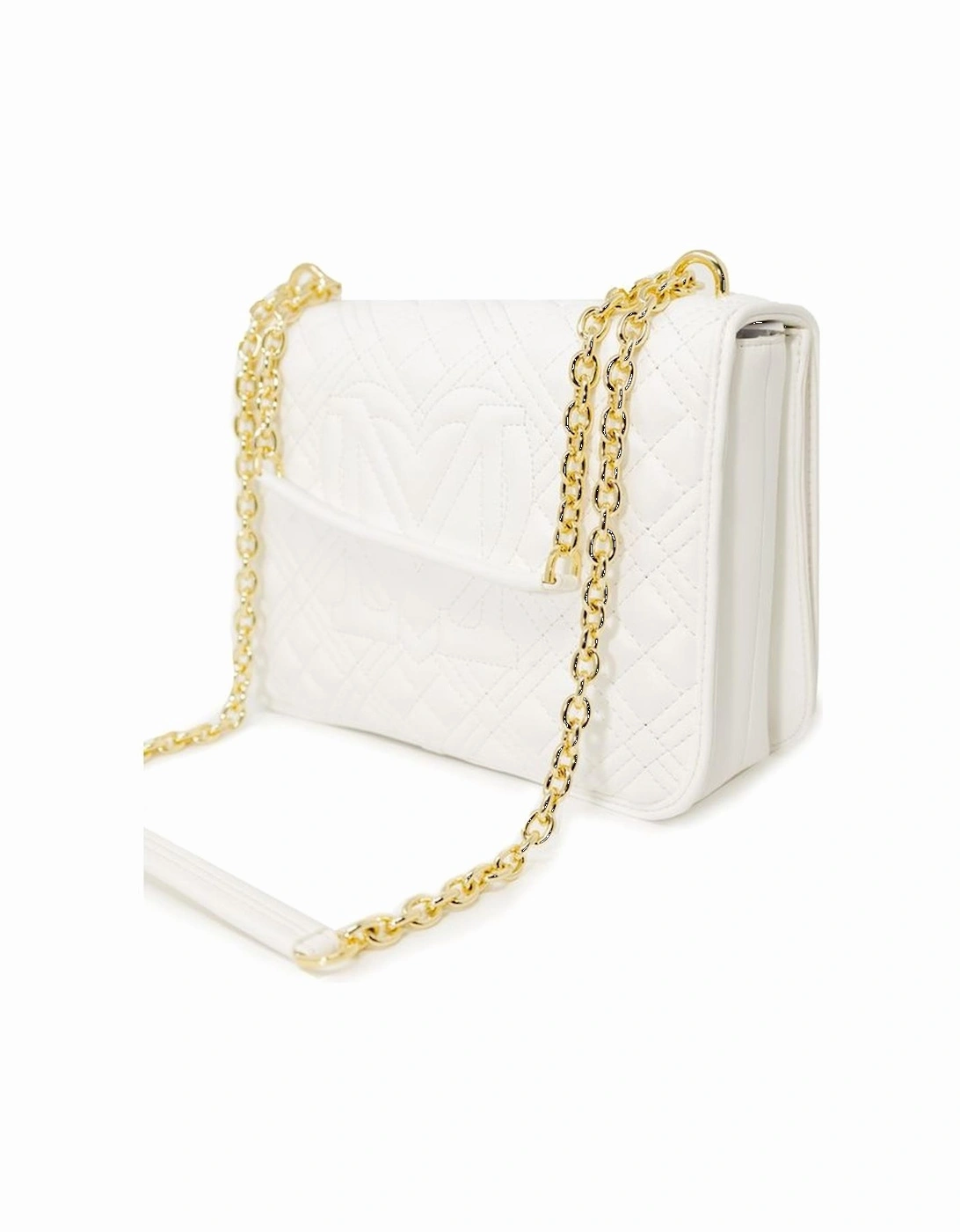 Chic PU Structured Handbag Women - White