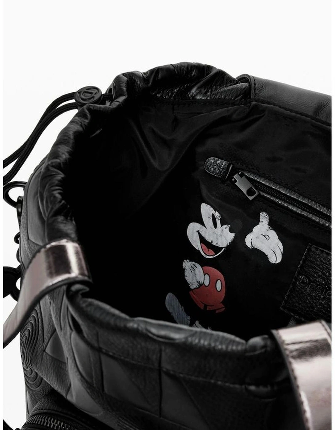 Mickey Mouse embossed backpack Women Black