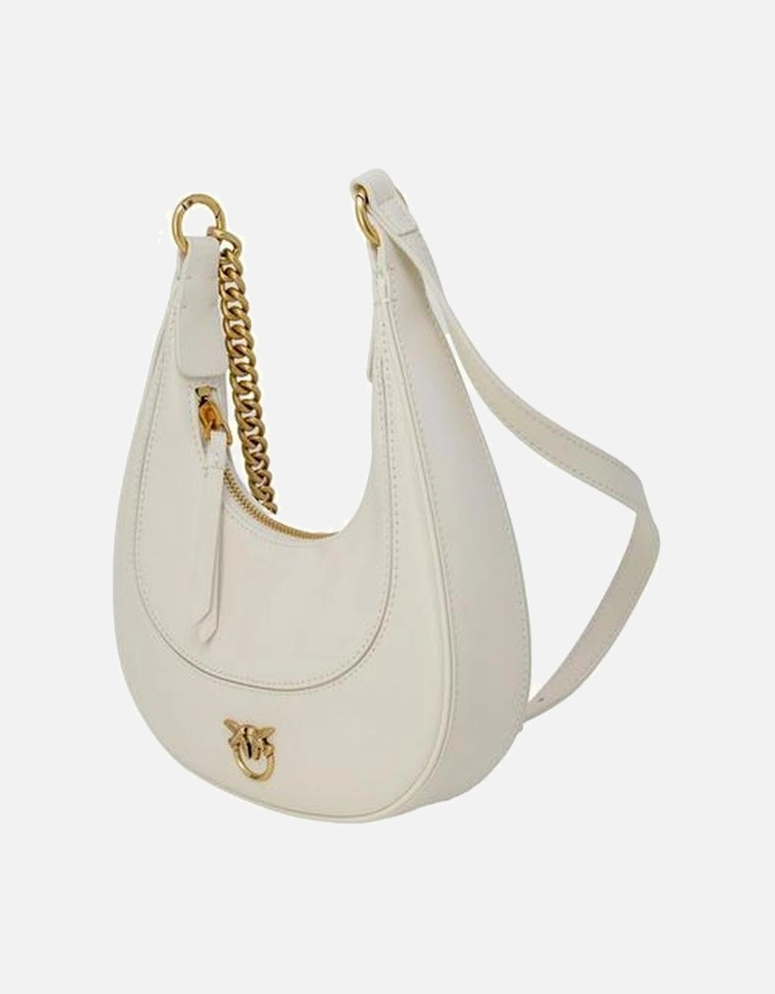 Elegant Leather Square Handbag Women - White