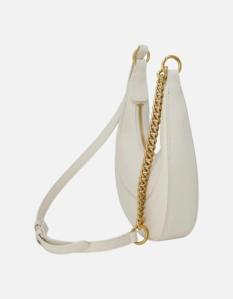 Elegant Leather Square Handbag Women - White