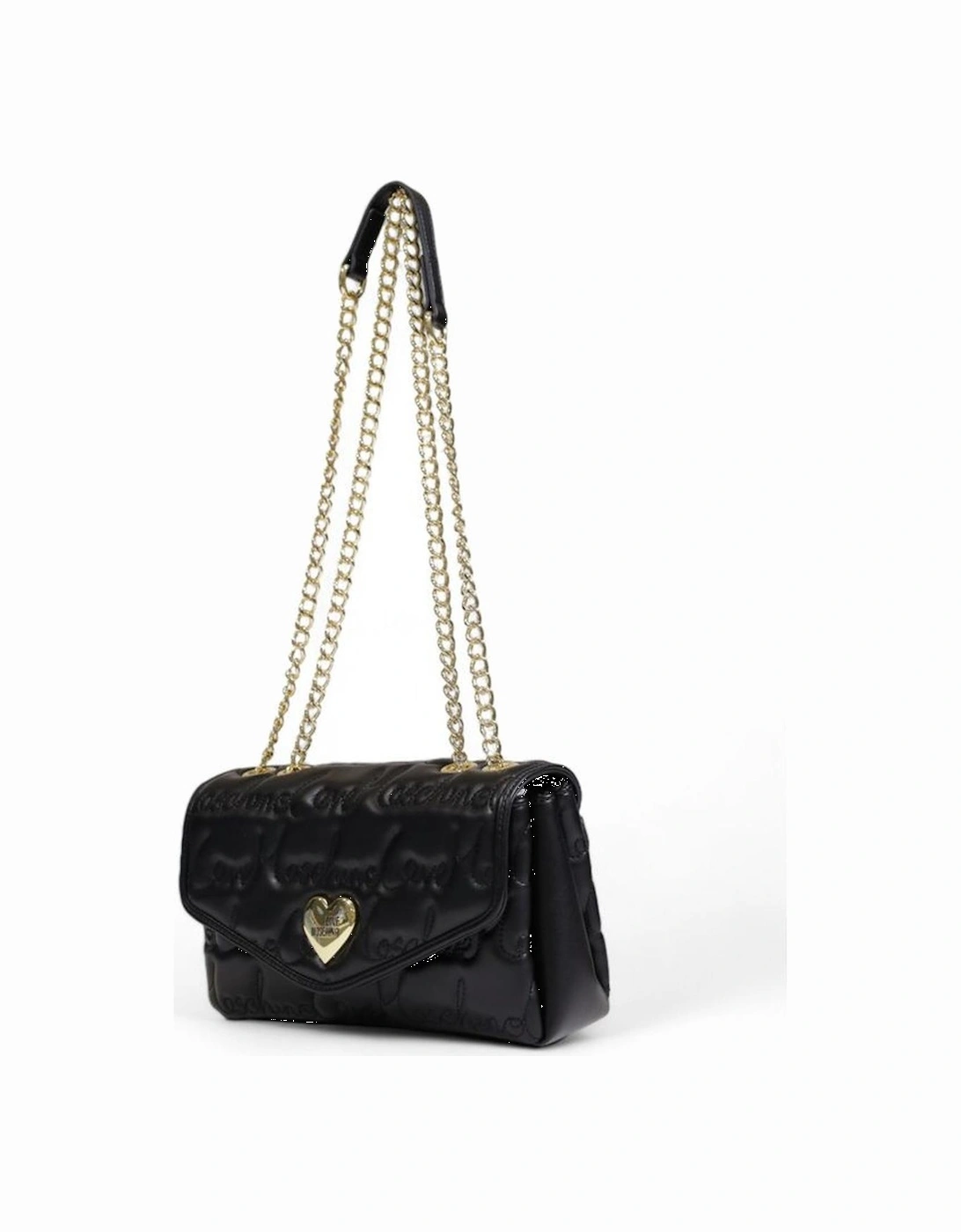 Quilted Shoulder Bag with Chain Strap Women - Black Handbags