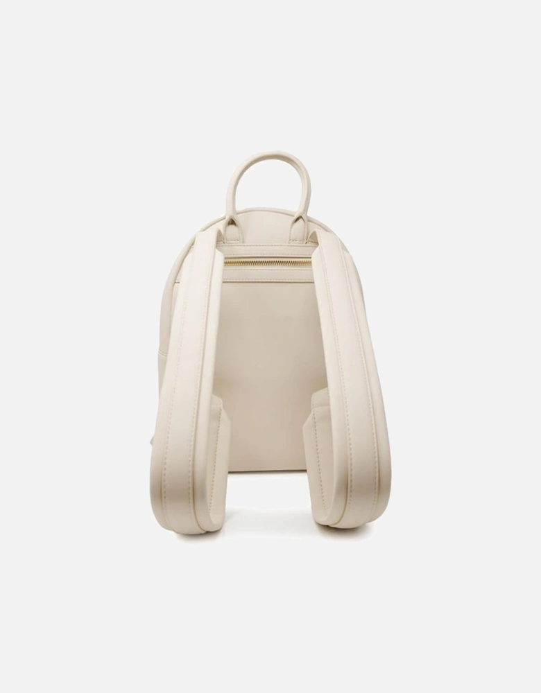 Beige Polyethylene Backpack Women