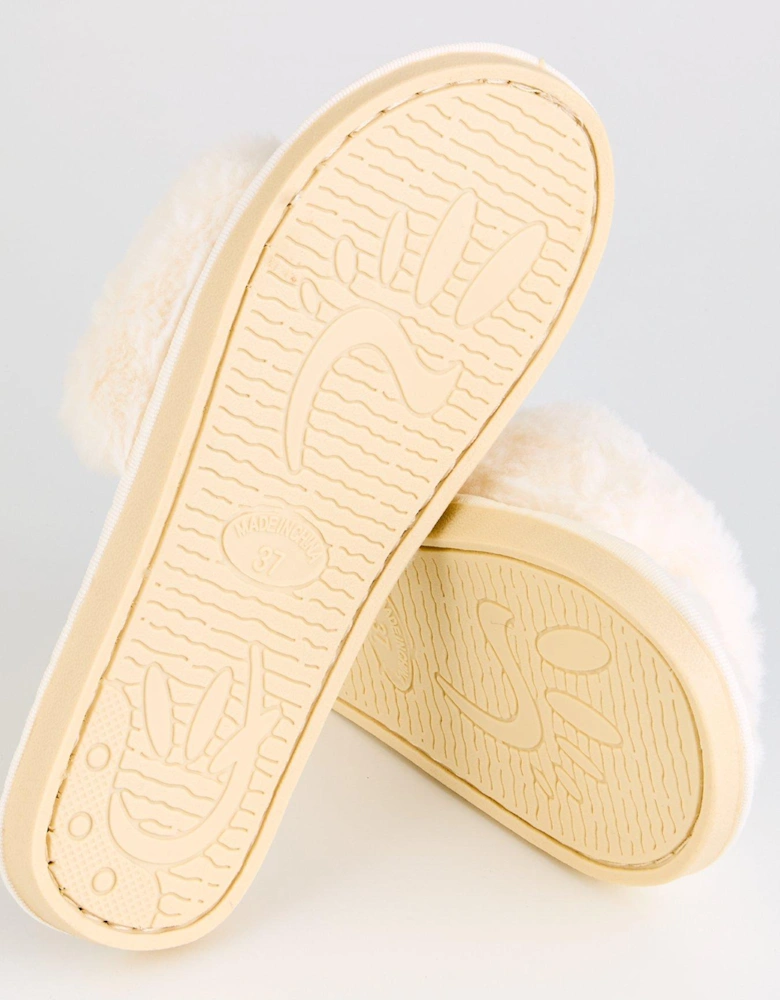 Sasha Bridal Slippers - Bride - Off White