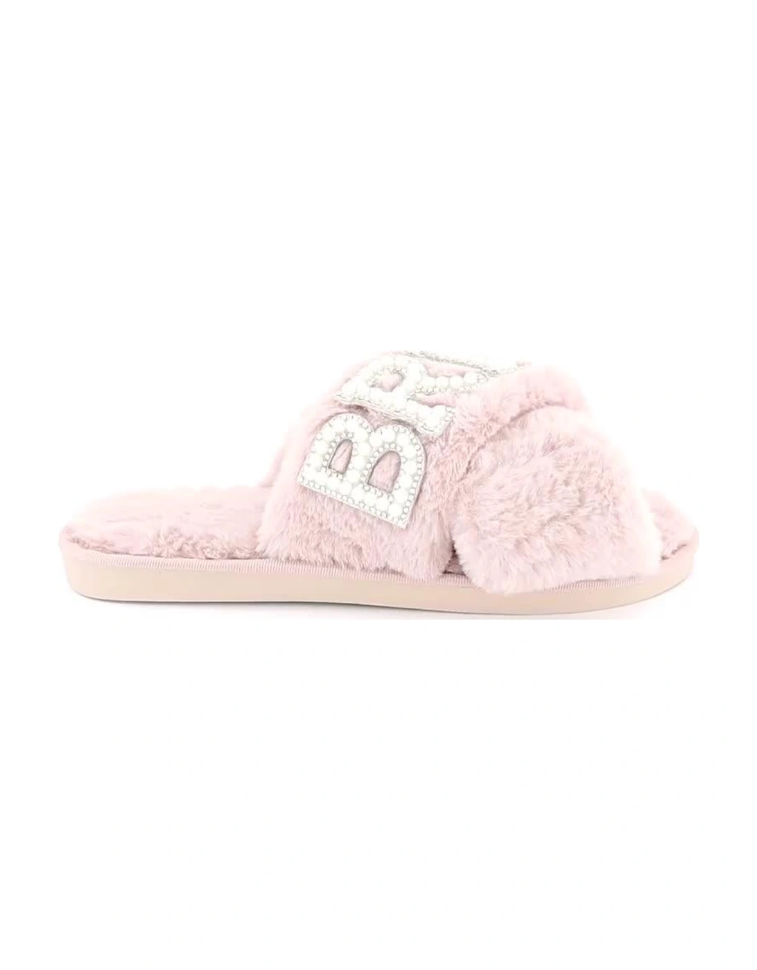 Sasha Be Mine Bridesquad Slippers - Light Pink