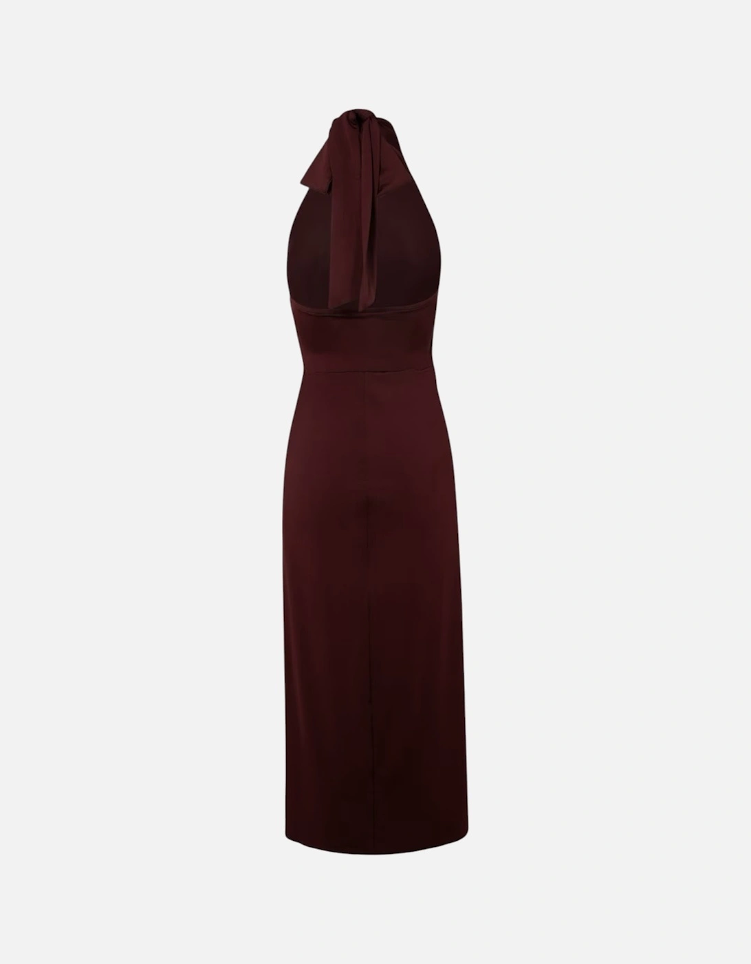 LD99 WMD-BETYEL Halter Neck Dress With Twist Waist Wine Party Tops New