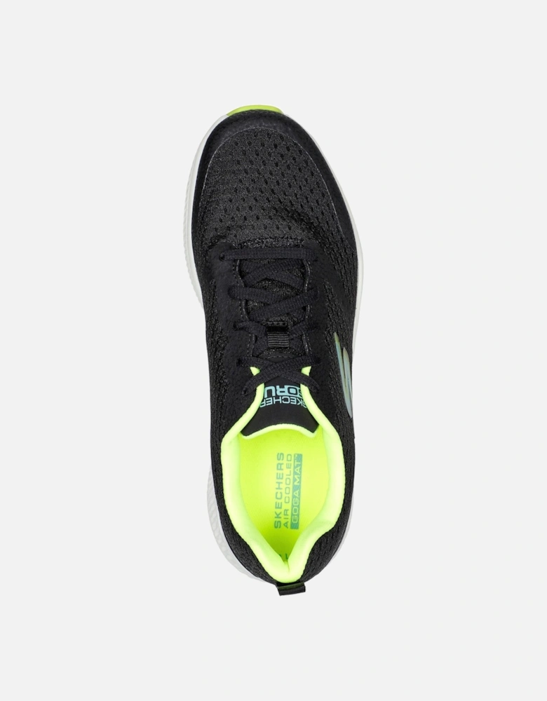 Womens GO RUN Consistent - Intensify-X 128277-BKLM Black/Lime Lace Up Shoe