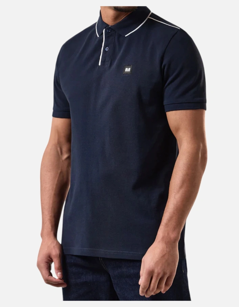 Mens Astola Polo Shirts Short Sleeve Casual Golf Polo Tee Navy