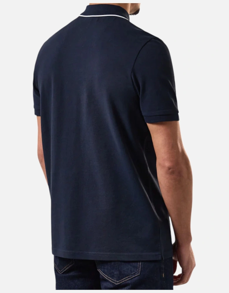 Mens Astola Polo Shirts Short Sleeve Casual Golf Polo Tee Navy