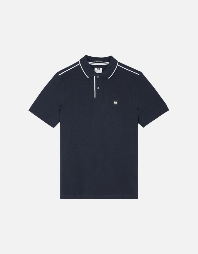 Mens Astola Polo Shirts Short Sleeve Casual Golf Polo Tee Navy