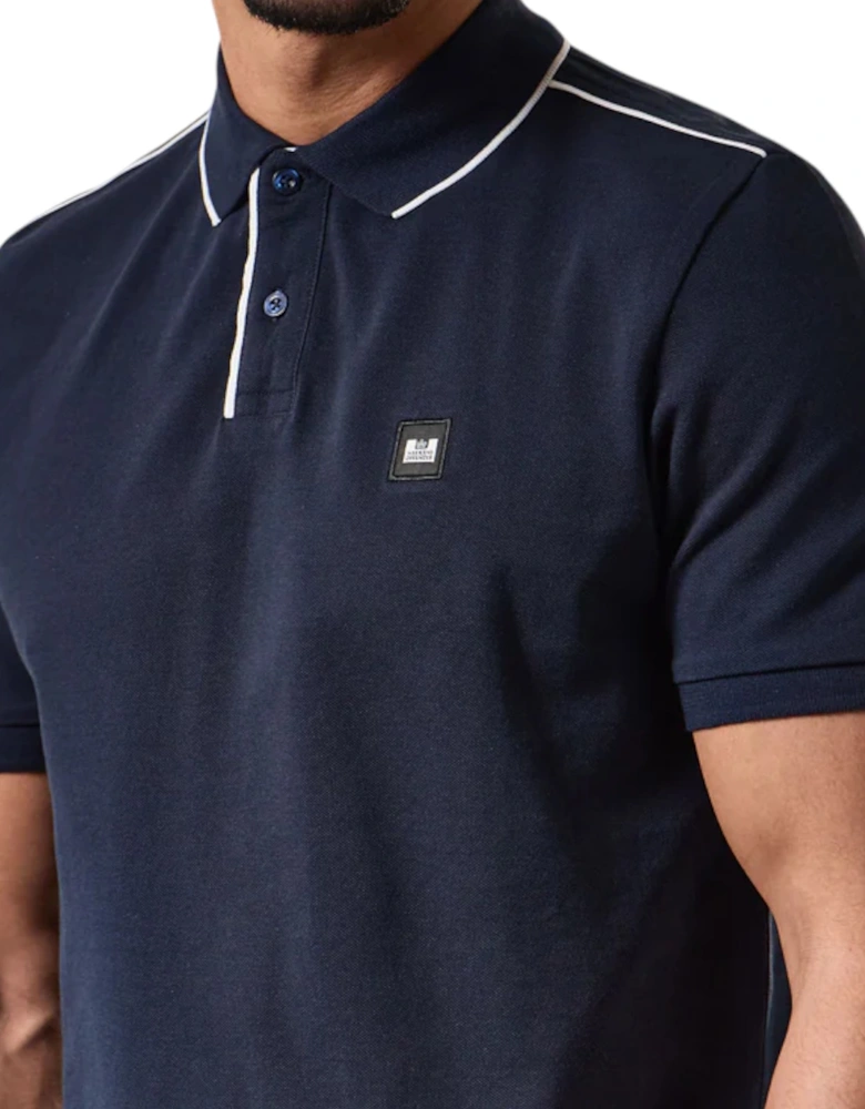 Mens Astola Polo Shirts Short Sleeve Casual Golf Polo Tee Navy
