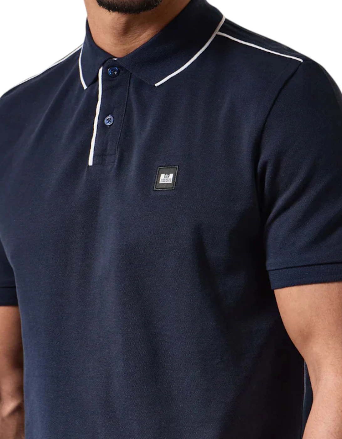 Mens Astola Polo Shirts Short Sleeve Casual Golf Polo Tee Navy