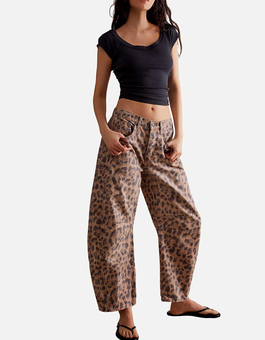 Good Luck Leopard Printed Trousers - Brown, 5 of 4