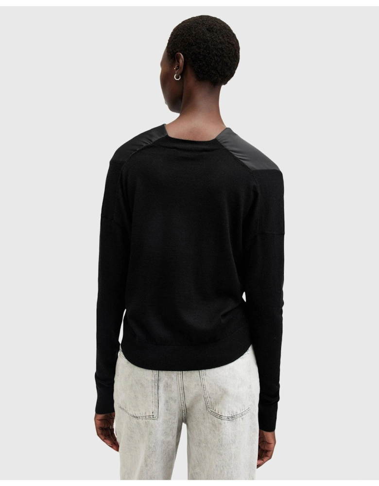 Myra Cowl Jumper - Black