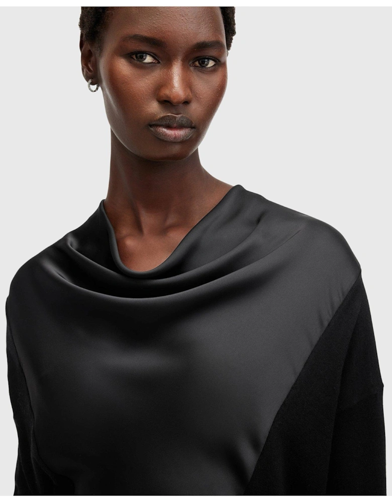 Myra Cowl Jumper - Black