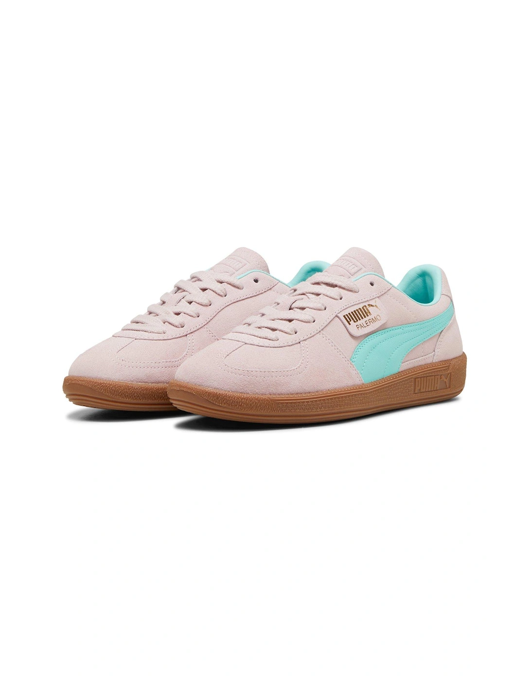 Unisex Palermo Trainers - Light Pink/Green