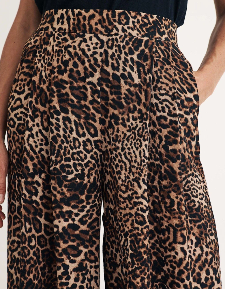 Full Length Trouser - Leopard - Multi