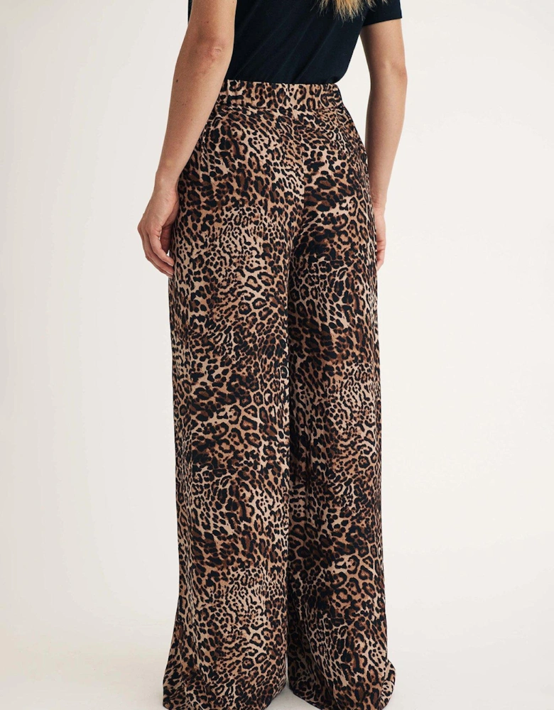 Full Length Trouser - Leopard - Multi