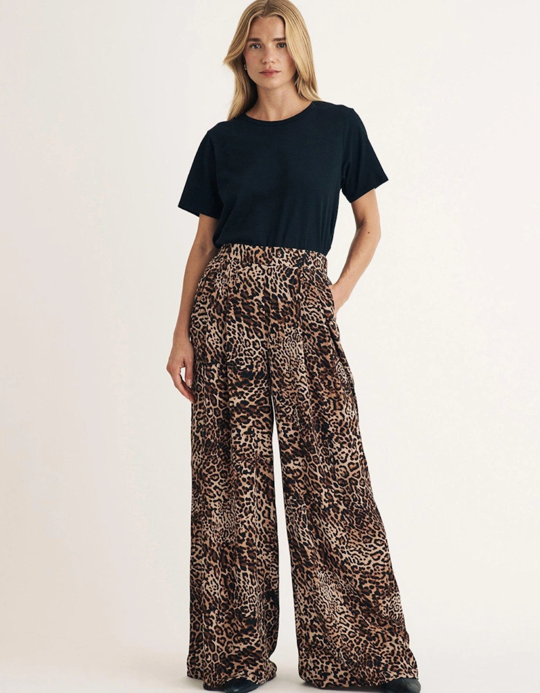 Full Length Trouser - Leopard - Multi