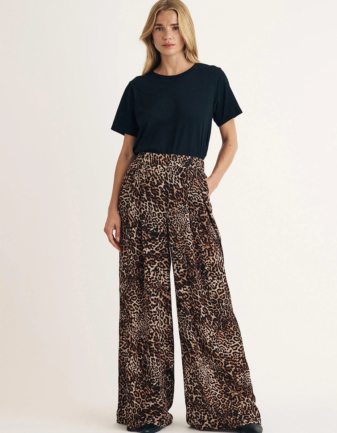 Full Length Trouser - Leopard - Multi