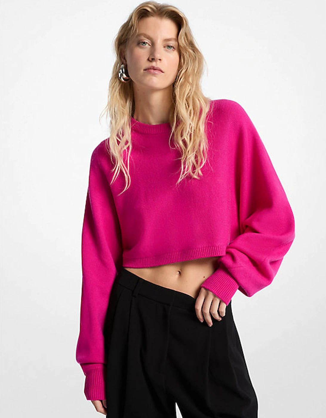 Wool Dolman-Sleeve Sweater, 2 of 1