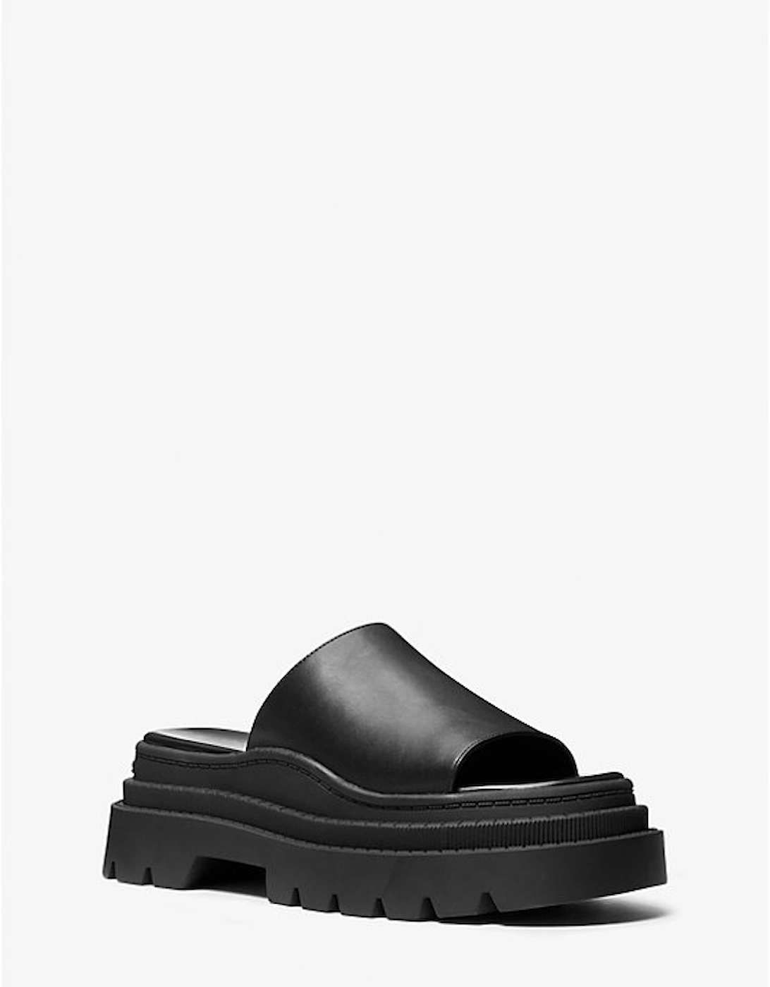 Kendra Leather Platform Slide Sandal, 2 of 1