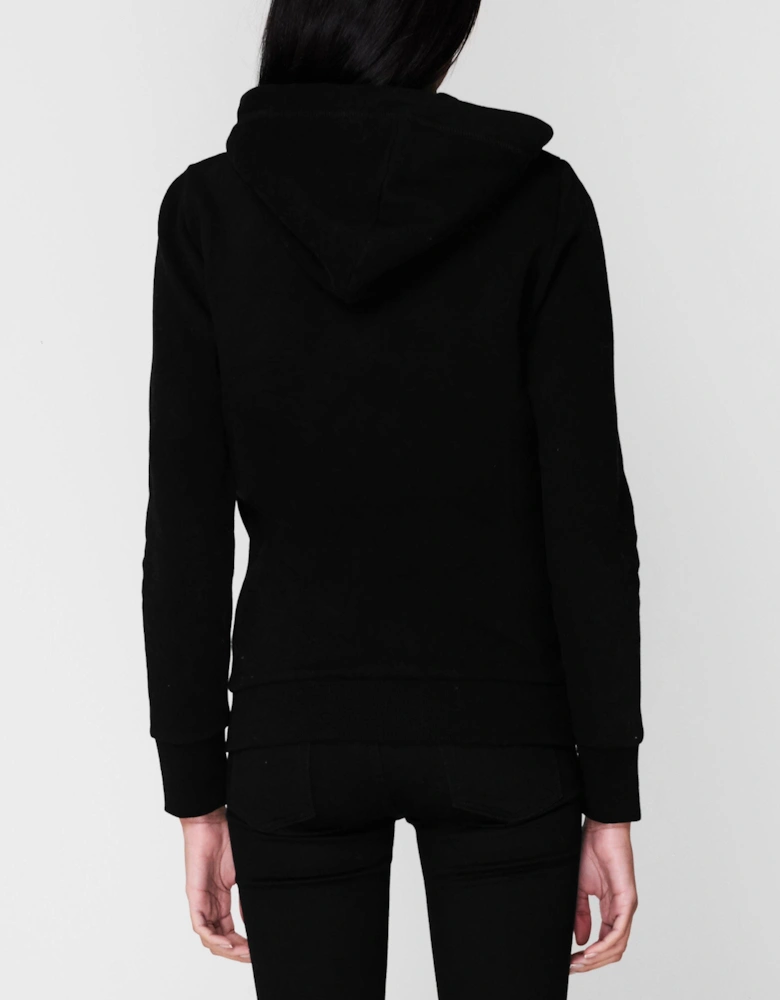 Vintage Logo Embroidered Zip Hoodie